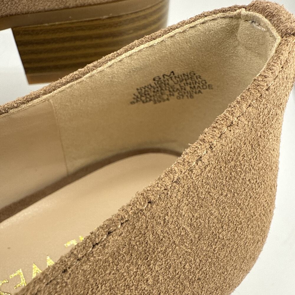 Nine West Women's Lightning Suede Loafers Natural Suede Size‎ 6 NWB - Picture 4 of 9